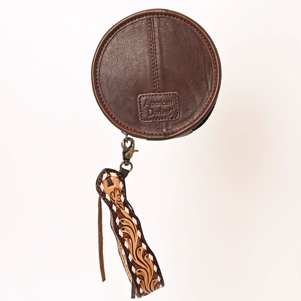 American Darling Canteen Hand Tooled Genuine Leather