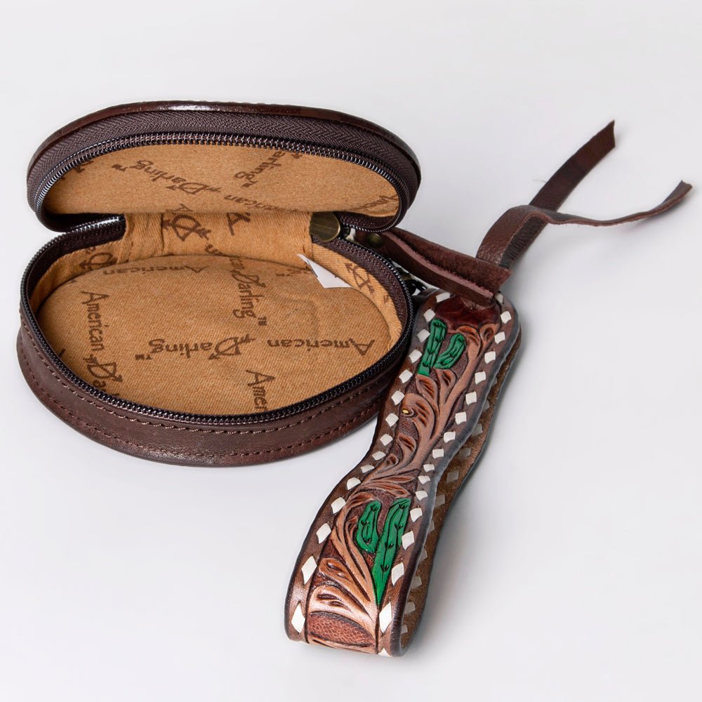 American Darling Canteen Hand Tooled Genuine Leather