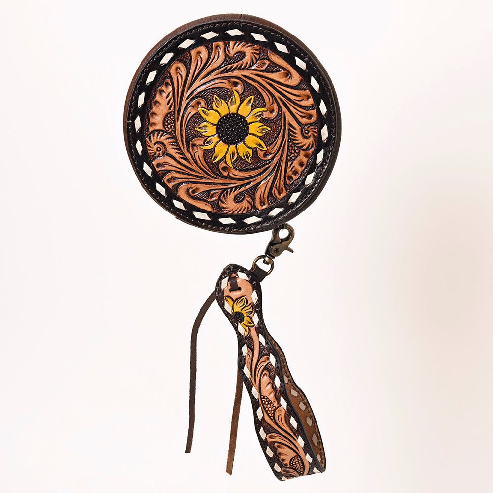 American Darling Canteen Hand Tooled Genuine Leather