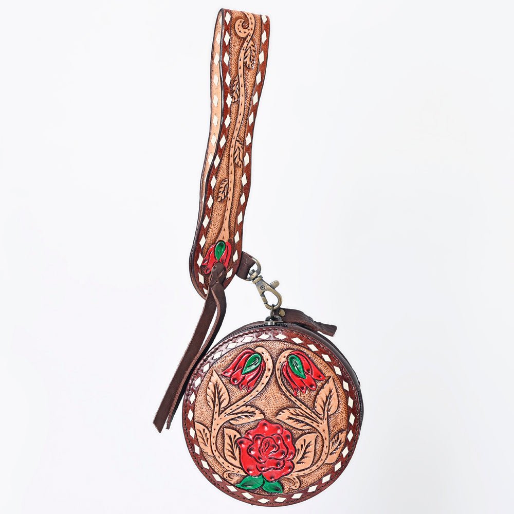 American Darling Canteen Hand Tooled Genuine Leather