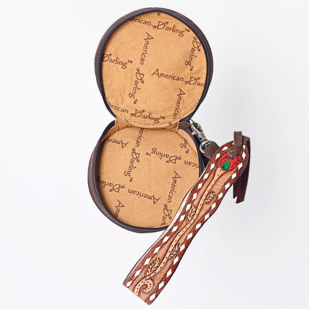 American Darling Canteen Hand Tooled Genuine Leather