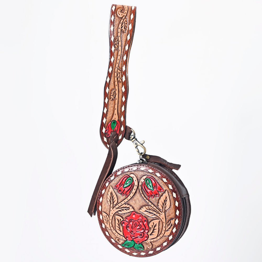 American Darling Canteen Hand Tooled Genuine Leather
