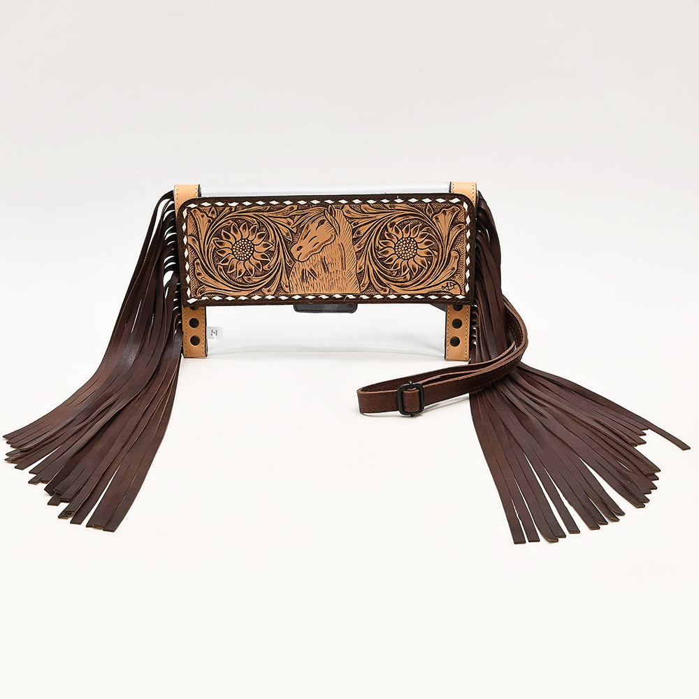 American Darling Hand-Tooled Genuine Leather Bag