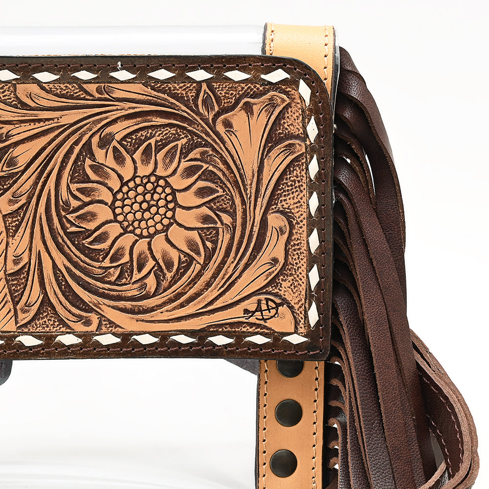 American Darling Hand-Tooled Genuine Leather Bag