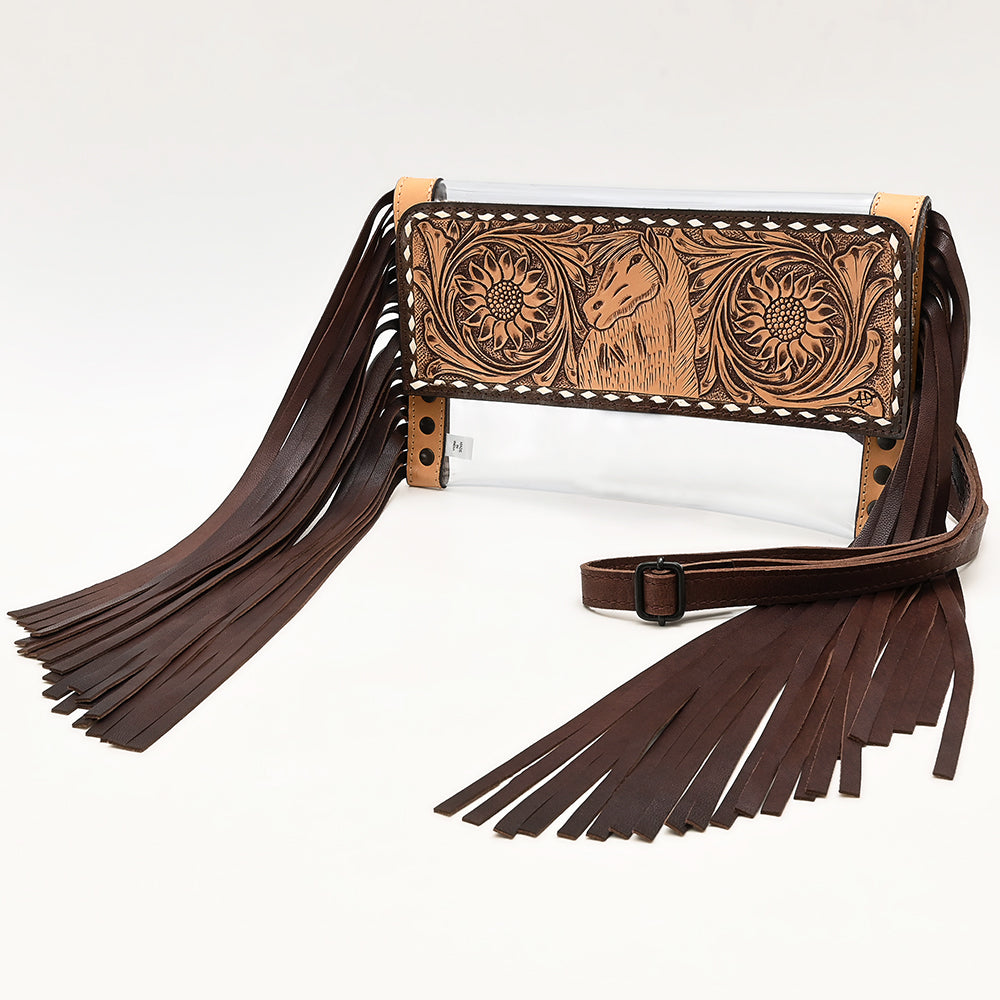 American Darling Hand-Tooled Genuine Leather Bag