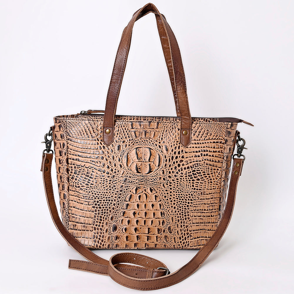 American Darling Crocodile Embossed Genuine Leather