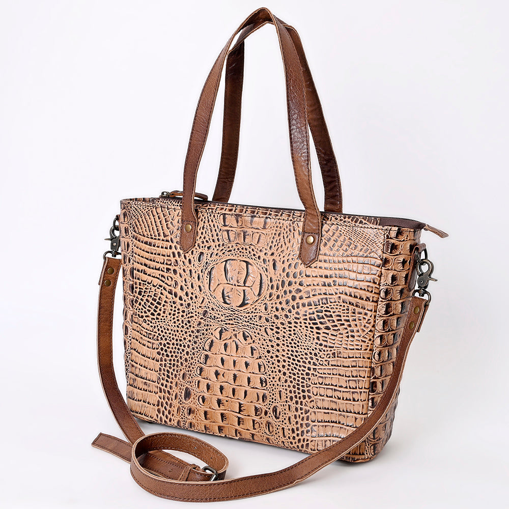 American Darling Crocodile Embossed Genuine Leather