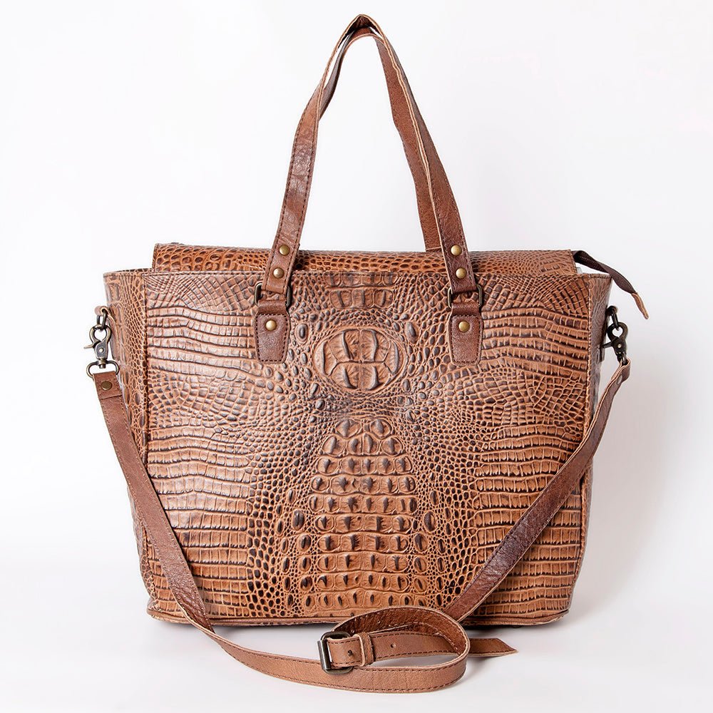 American Darling Crocodile Embossed Genuine Leather