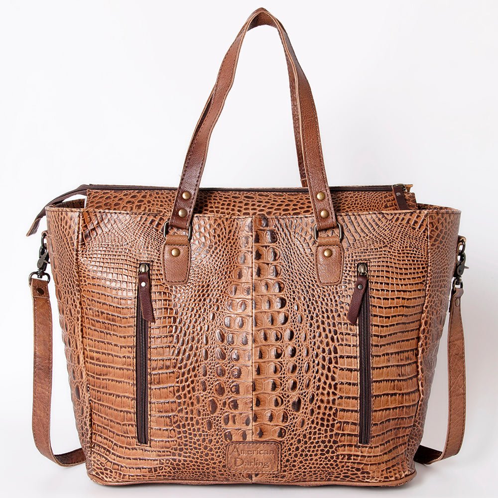 American Darling Crocodile Embossed Genuine Leather