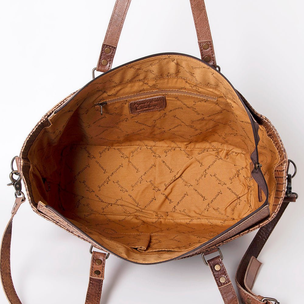 American Darling Crocodile Embossed Genuine Leather