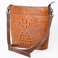 American Darling Crossbody Crocodile Embossed Genuine Leather