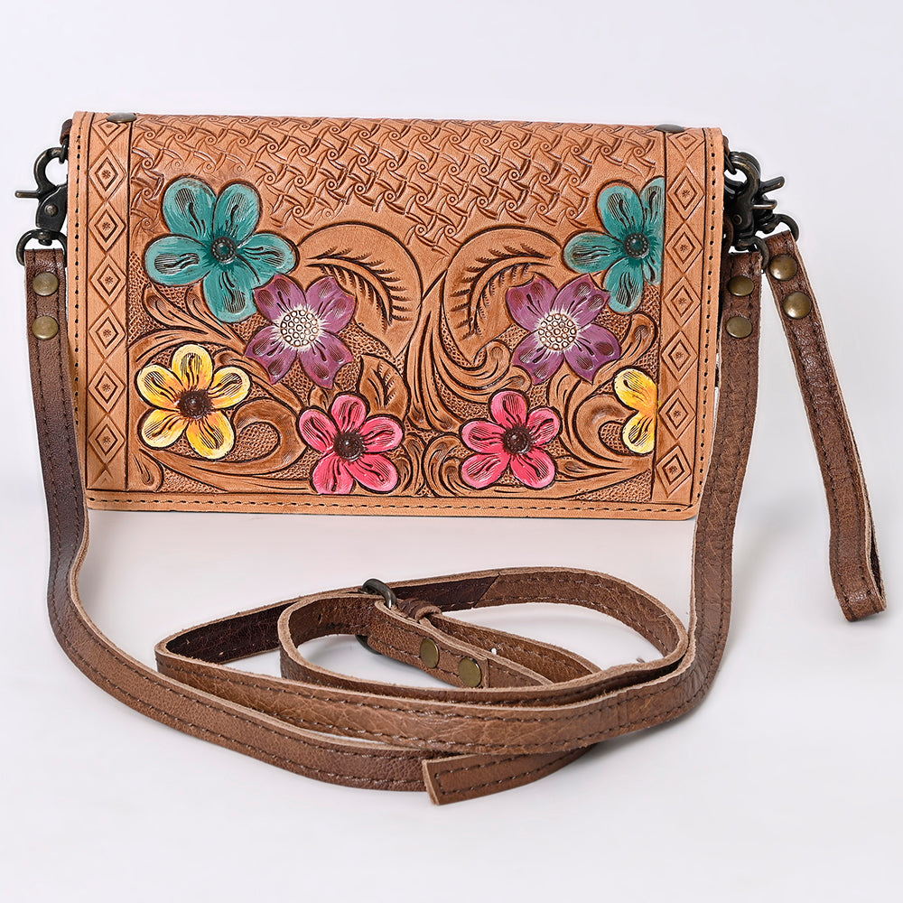 American Darling Organizer Saddle Blanket Genuine Leather Western Women Bag Handbag Purse | for Cute Travel