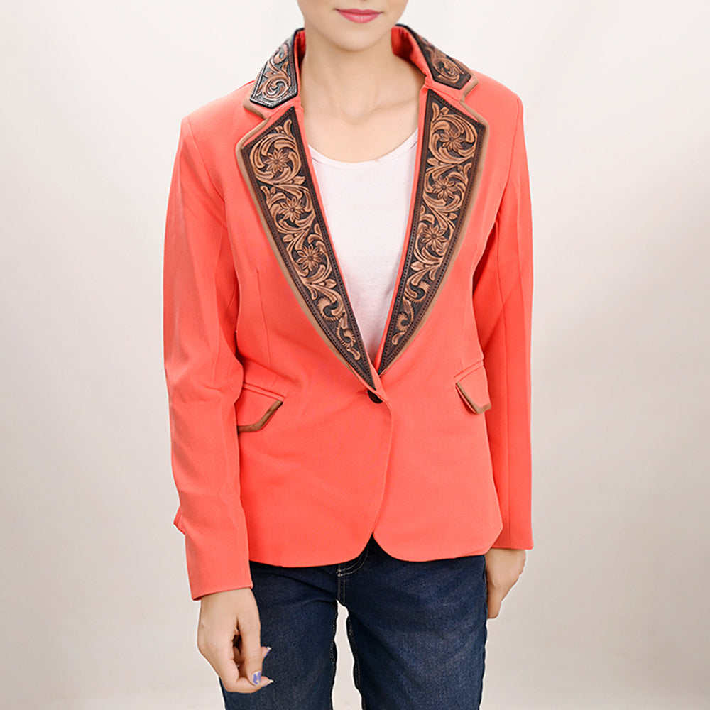 American Darling Genuine leather Women Blazer dress Shirt jacket ladies Girl| Vintage