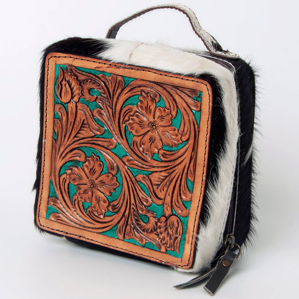 American Darling Hand Tooled Hair-On Genuine Leather