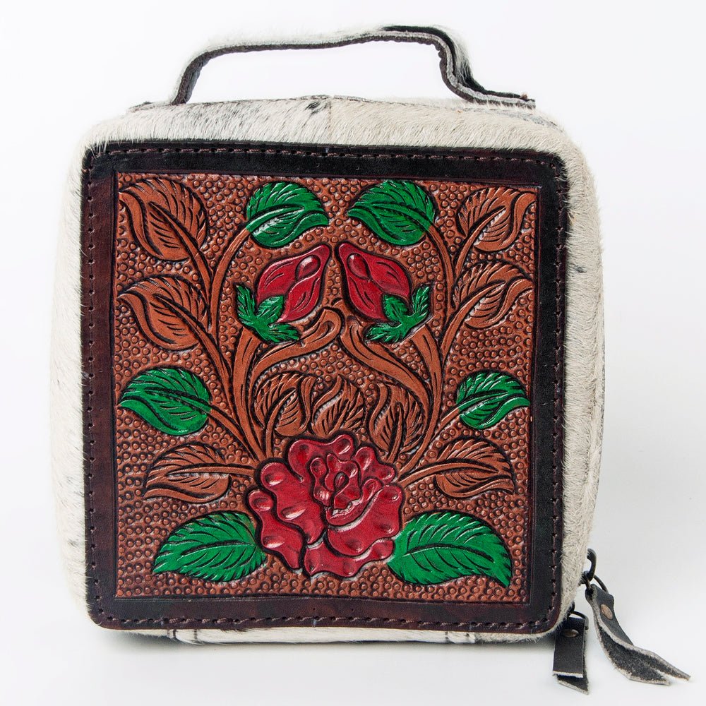 American Darling Hand Tooled Hair-On Genuine Leather