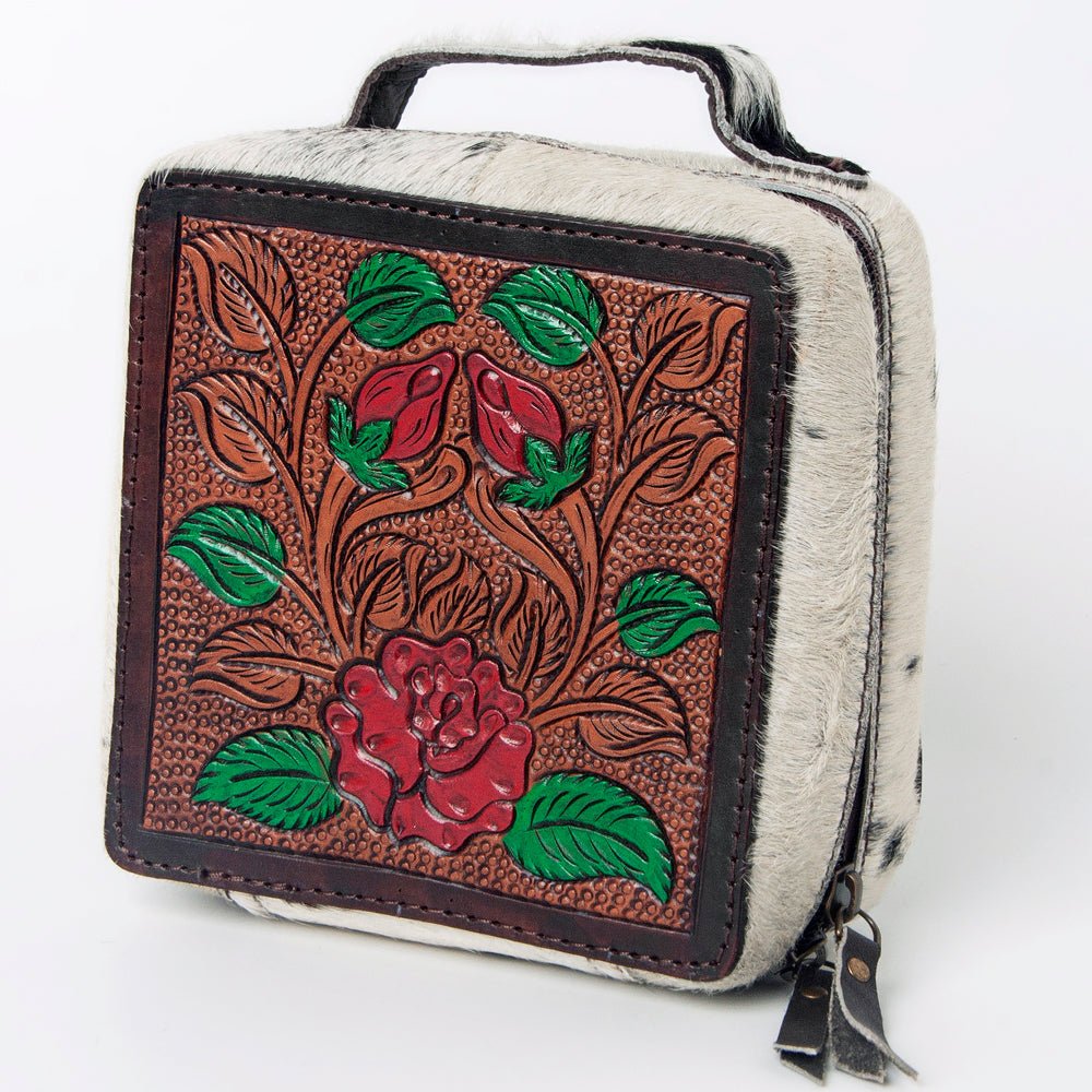 American Darling Hand Tooled Hair-On Genuine Leather