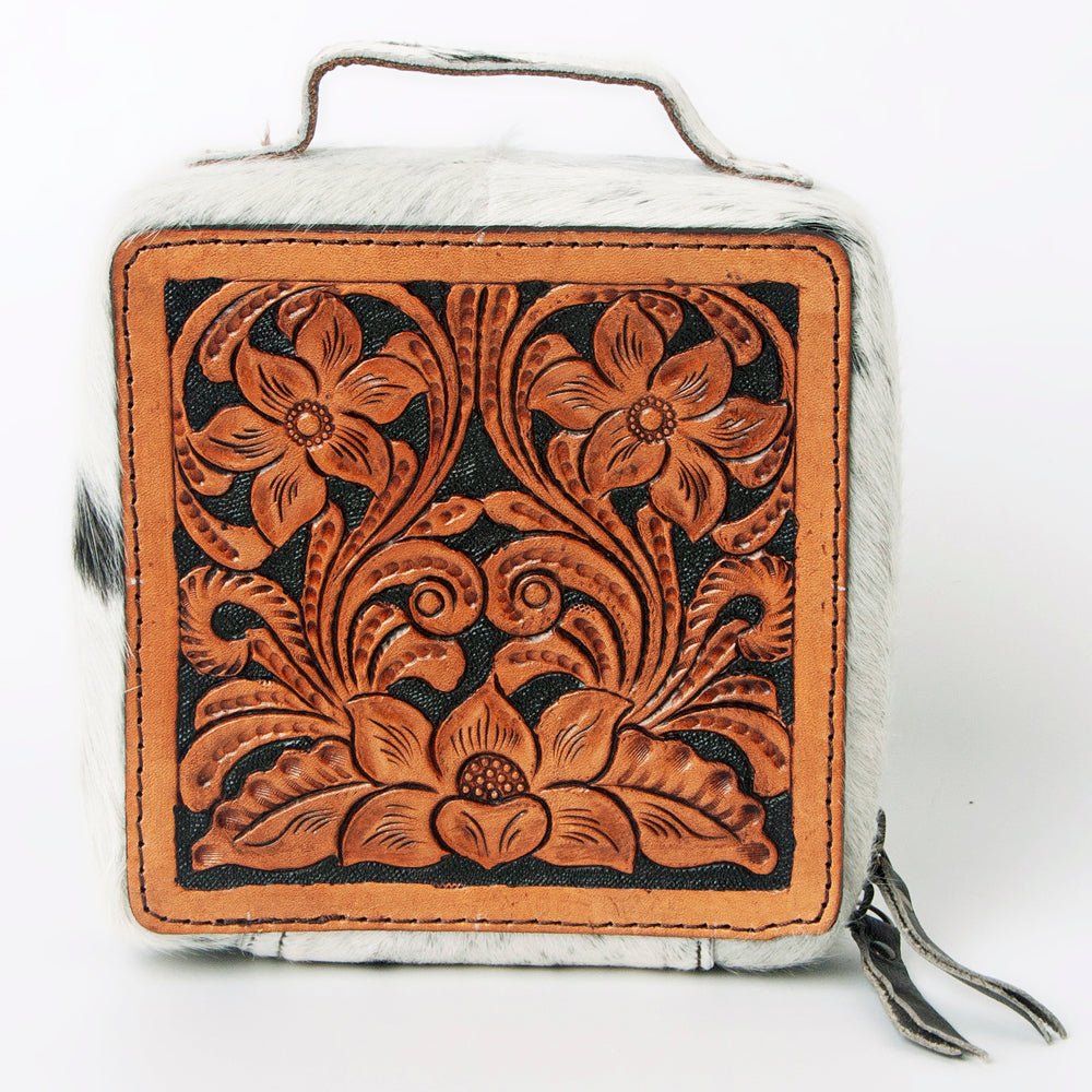 American Darling Hand Tooled Hair-On Genuine Leather