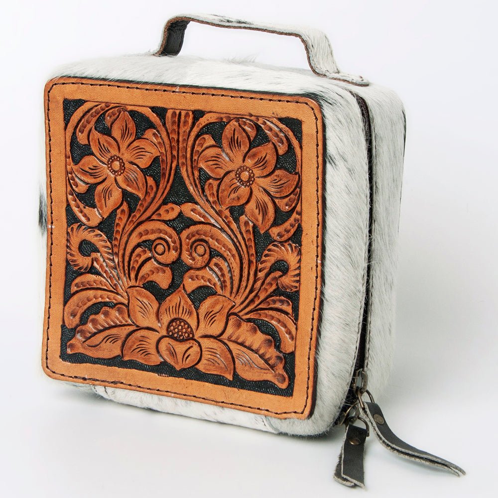 American Darling Hand Tooled Hair-On Genuine Leather