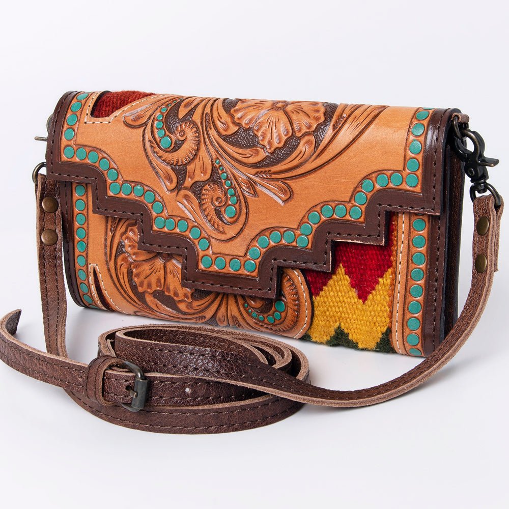 American Darling Hand Tooled Genuine Leather