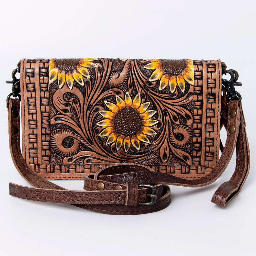 American Darling Organizer Saddle Blanket Genuine Leather Western Women Bag Handbag Purse | for Cute Travel