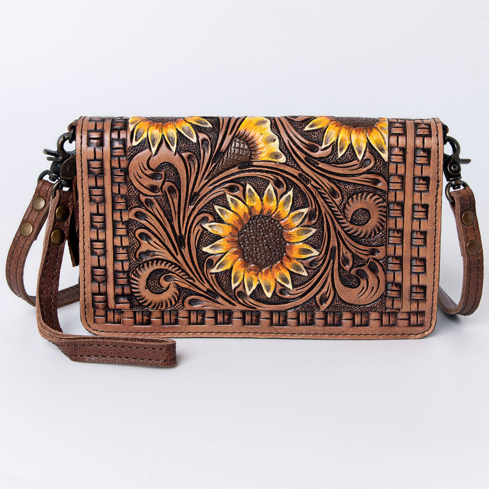 American Darling Organizer Saddle Blanket Genuine Leather Western Women Bag Handbag Purse | for Cute Travel