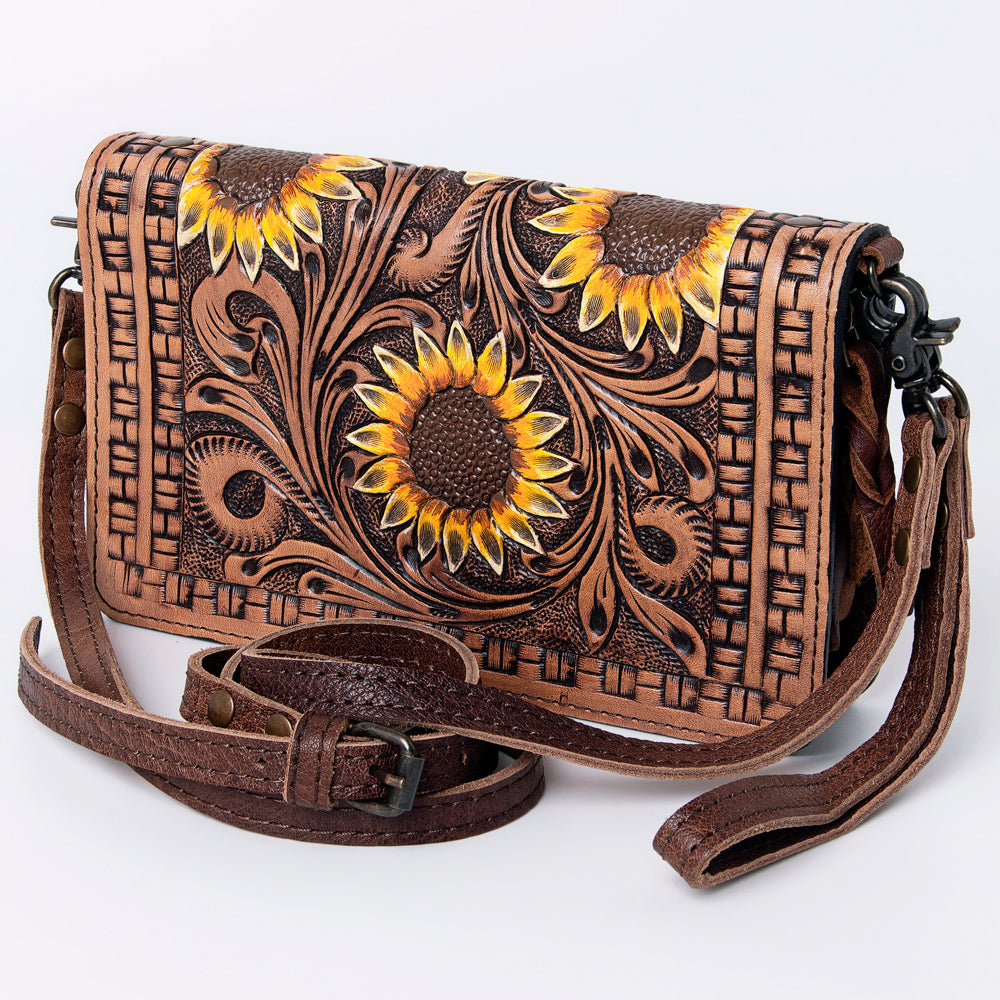 American Darling Organizer Saddle Blanket Genuine Leather Western Women Bag Handbag Purse | for Cute Travel