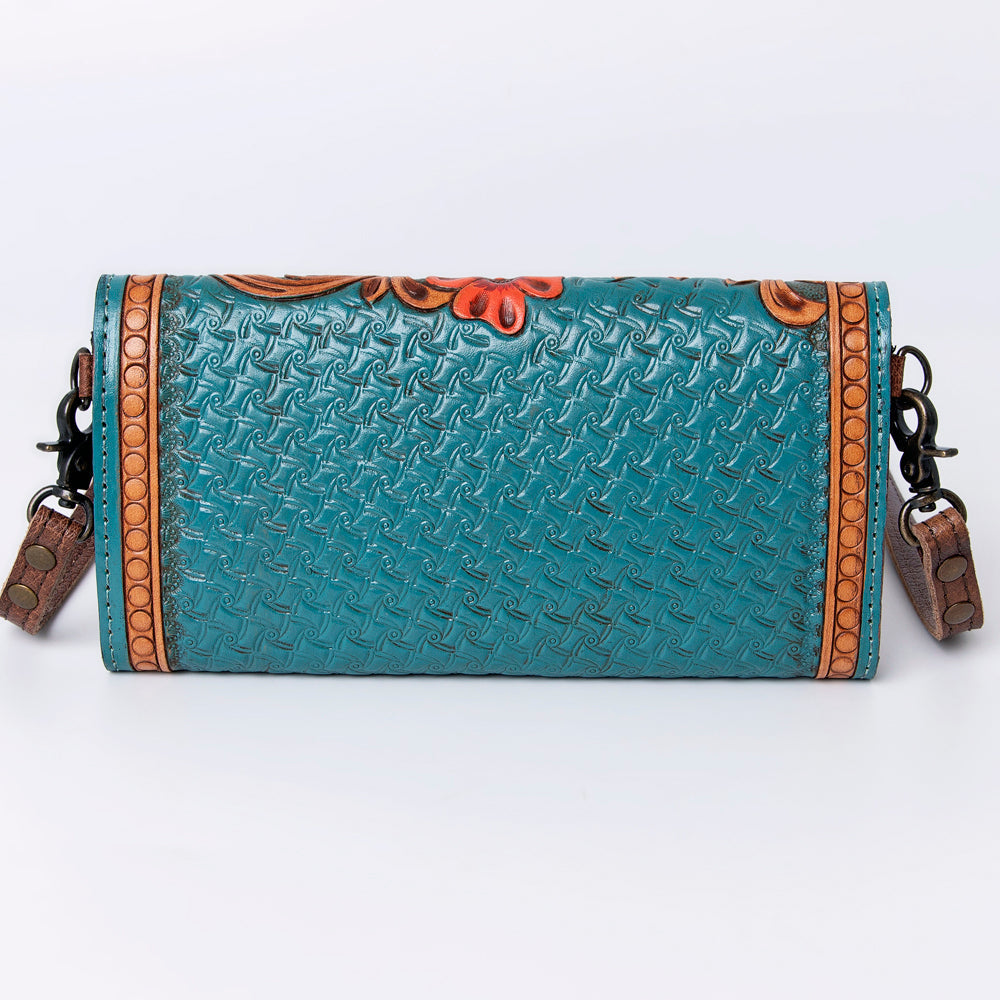 American Darling Wallet Hand Tooled Genuine Leather