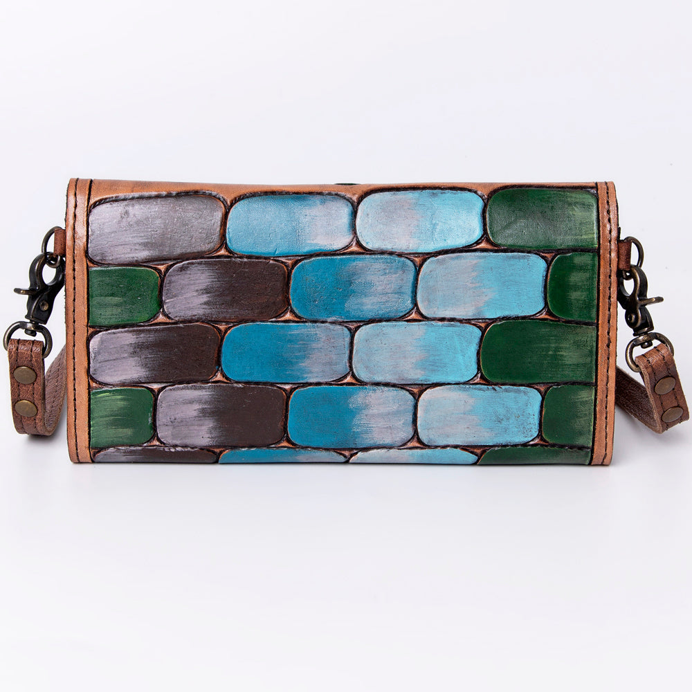 American Darling Wallet Hand Tooled Genuine Leather