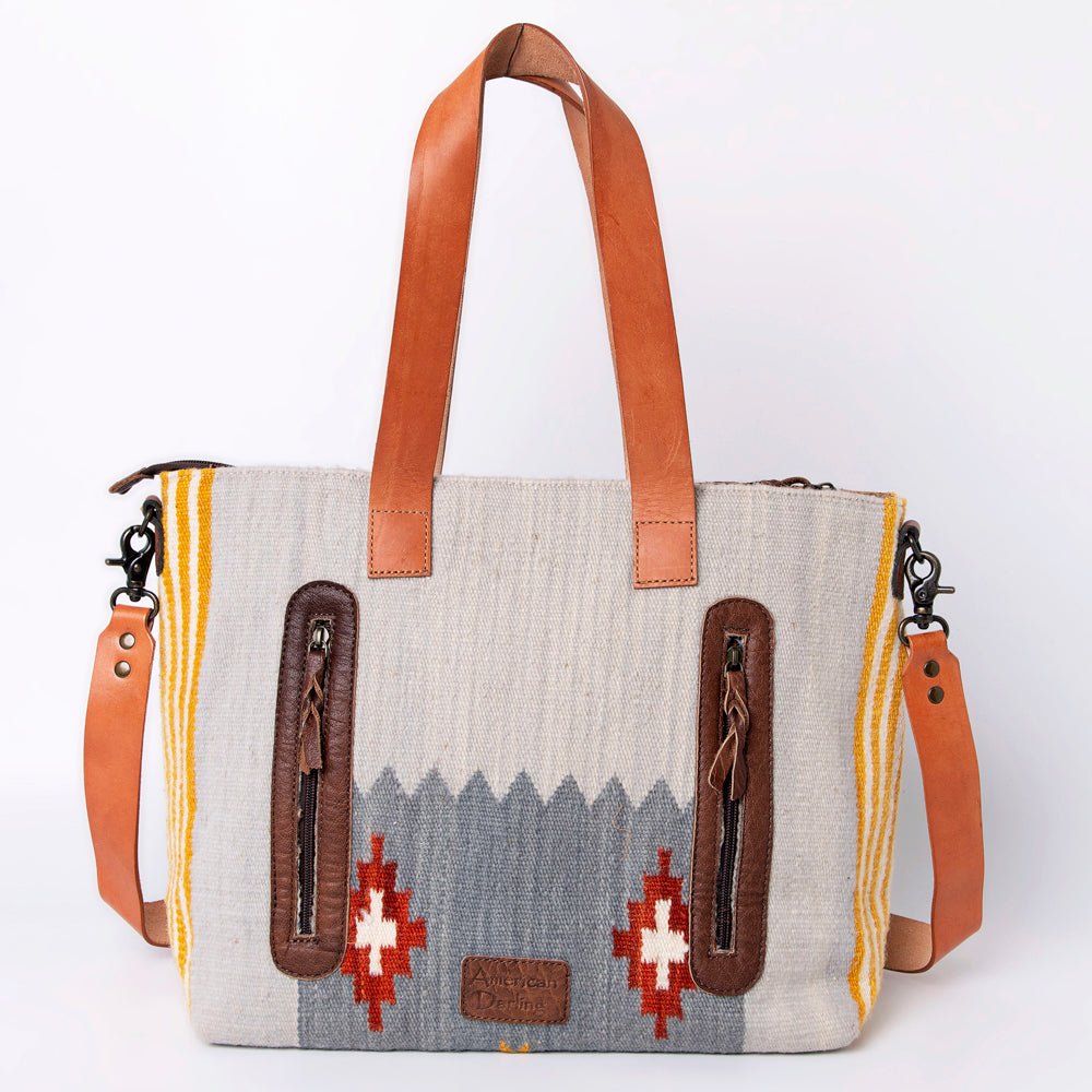 American Darling Tote Saddle Blanket Genuine Leather