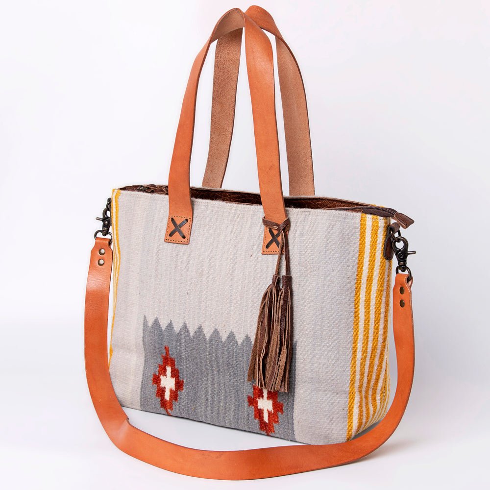 American Darling Tote Saddle Blanket Genuine Leather