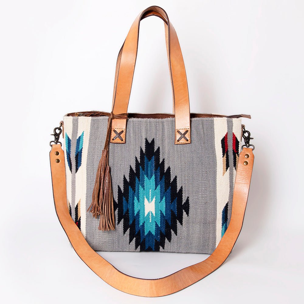 American Darling Tote Saddle Blanket Genuine Leather