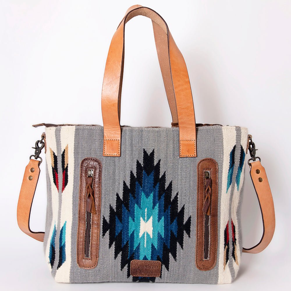 American Darling Tote Saddle Blanket Genuine Leather