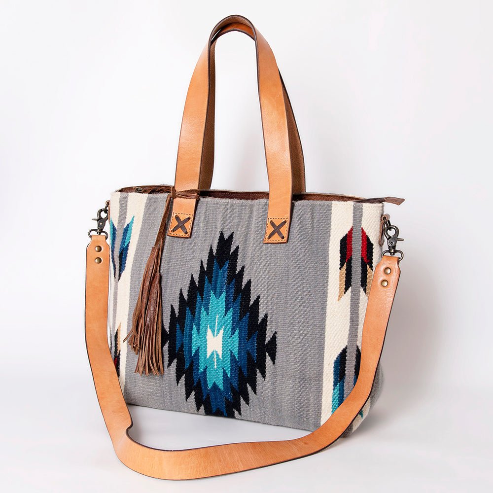 American Darling Tote Saddle Blanket Genuine Leather