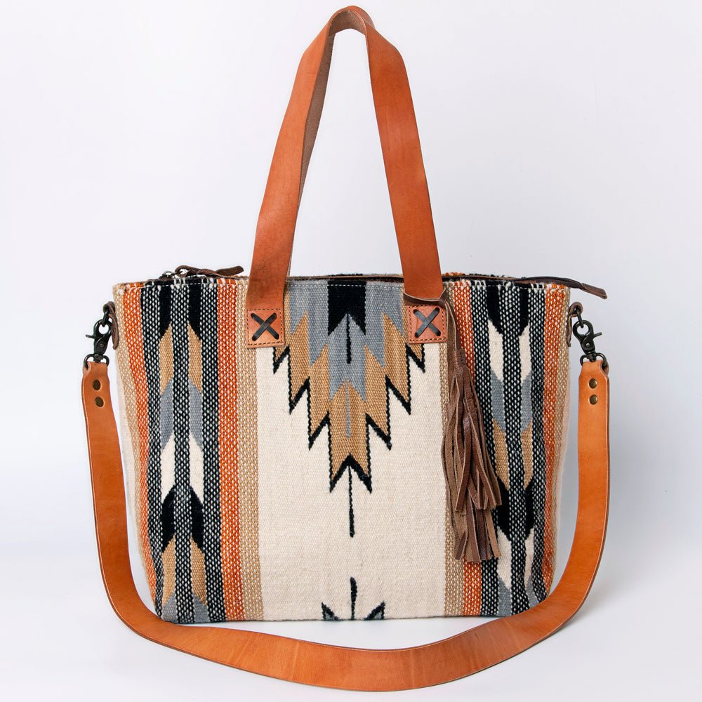 American Darling Tote Saddle Blanket Genuine Leather