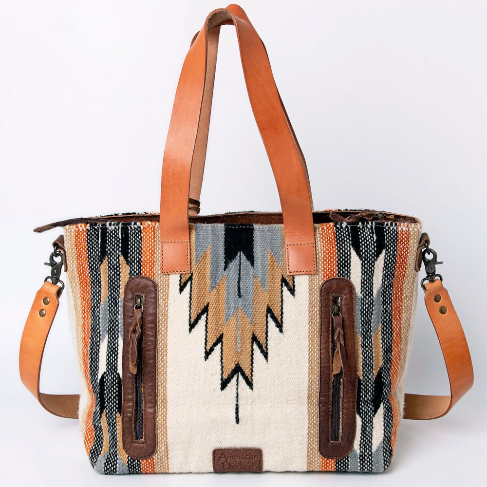 American Darling Tote Saddle Blanket Genuine Leather