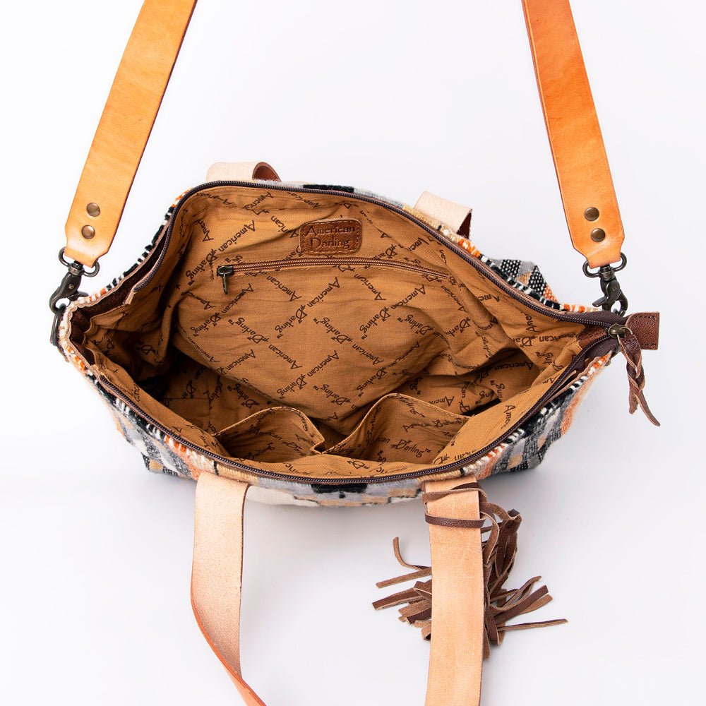 American Darling Tote Saddle Blanket Genuine Leather