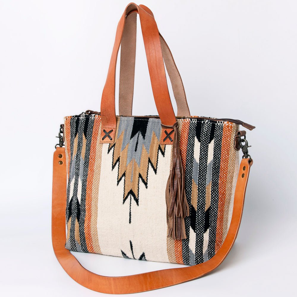 American Darling Tote Saddle Blanket Genuine Leather