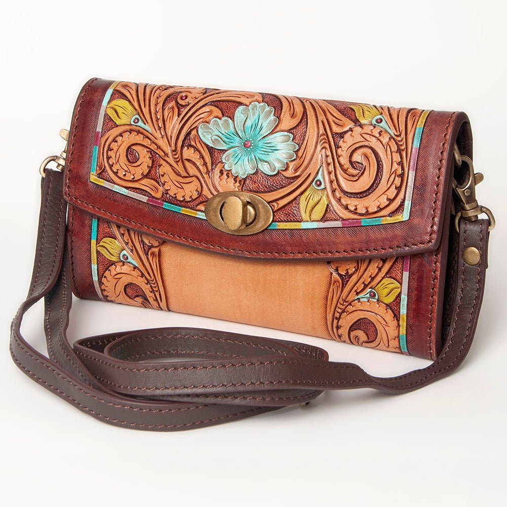 American Darling Hand Tooled Genuine Leather