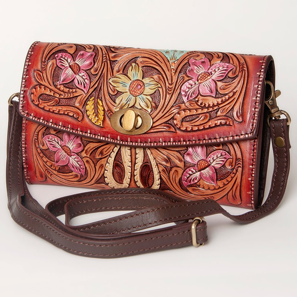 American Darling Hand Tooled Genuine Leather