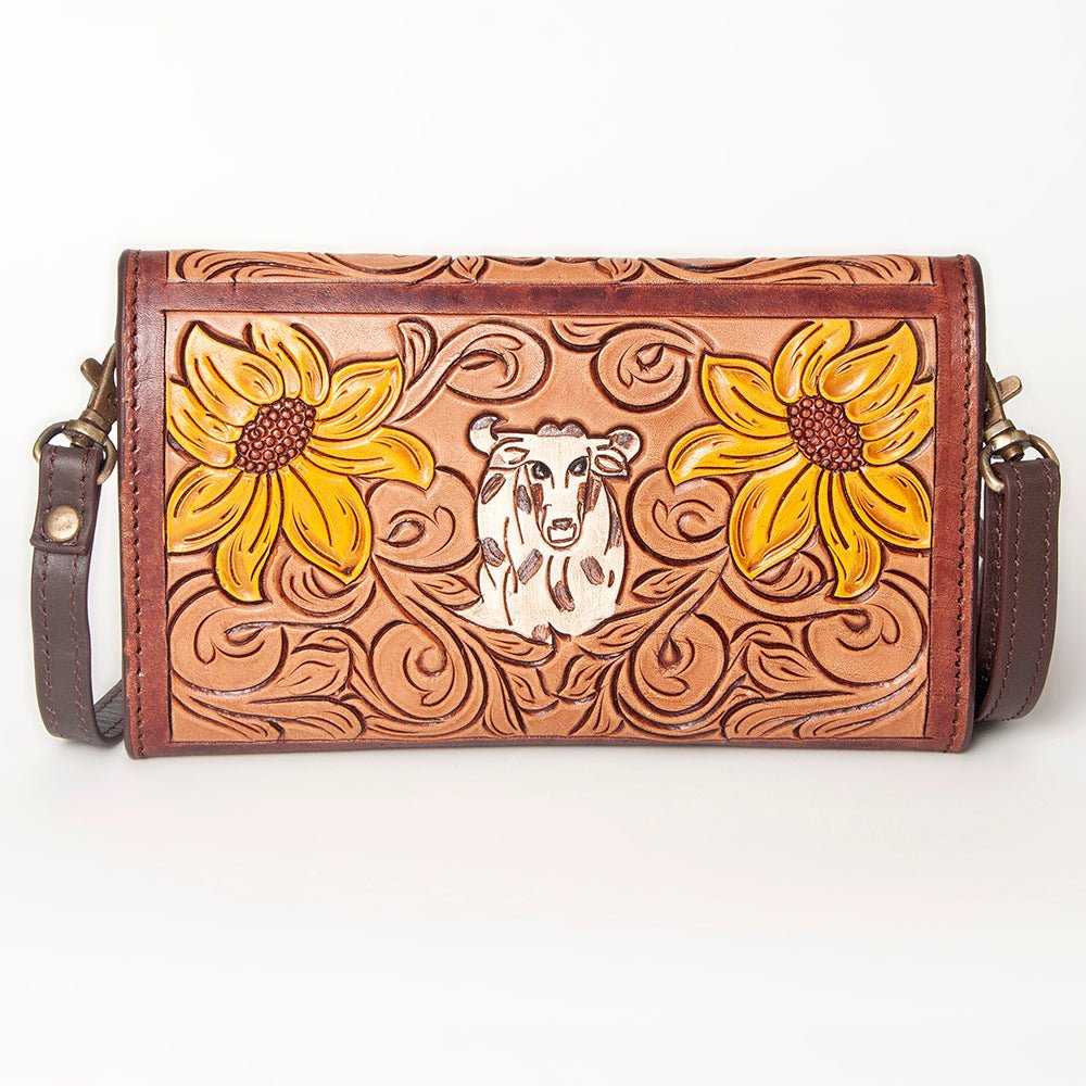 American Darling Hand Tooled Genuine Leather