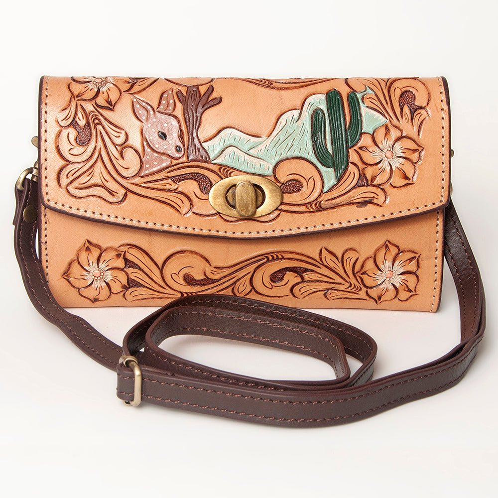 American Darling Hand Tooled Genuine Leather