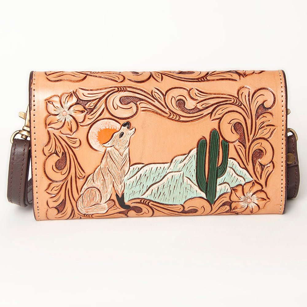 American Darling Hand Tooled Genuine Leather