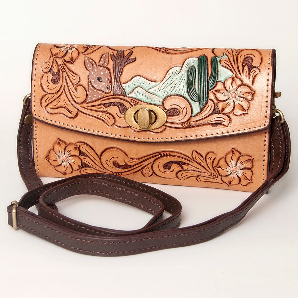 American Darling Hand Tooled Genuine Leather