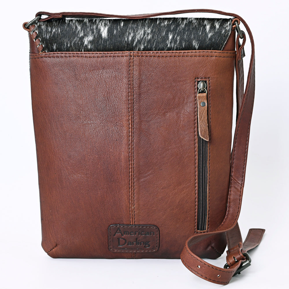 American Darling Hand-Tooled Hair-On Leather Chaps Bag