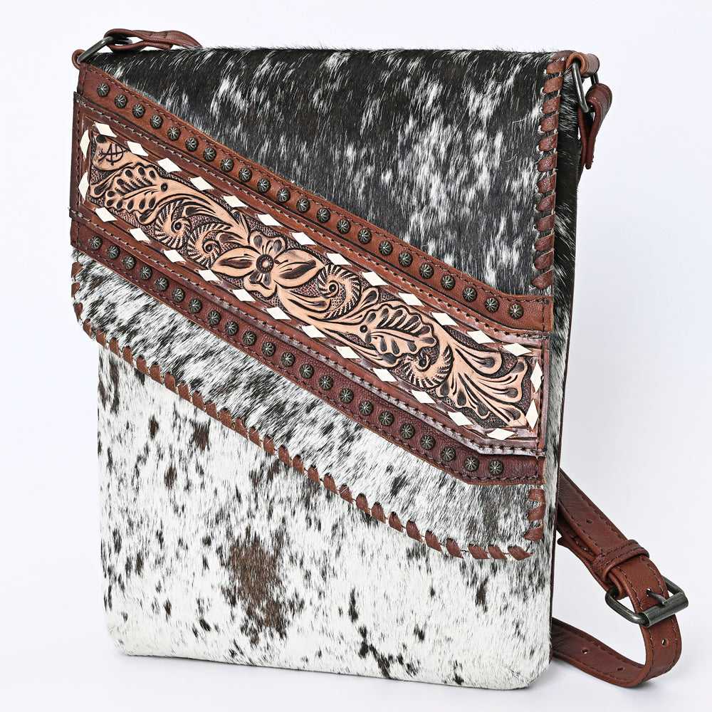 American Darling Hand-Tooled Hair-On Leather Chaps Bag