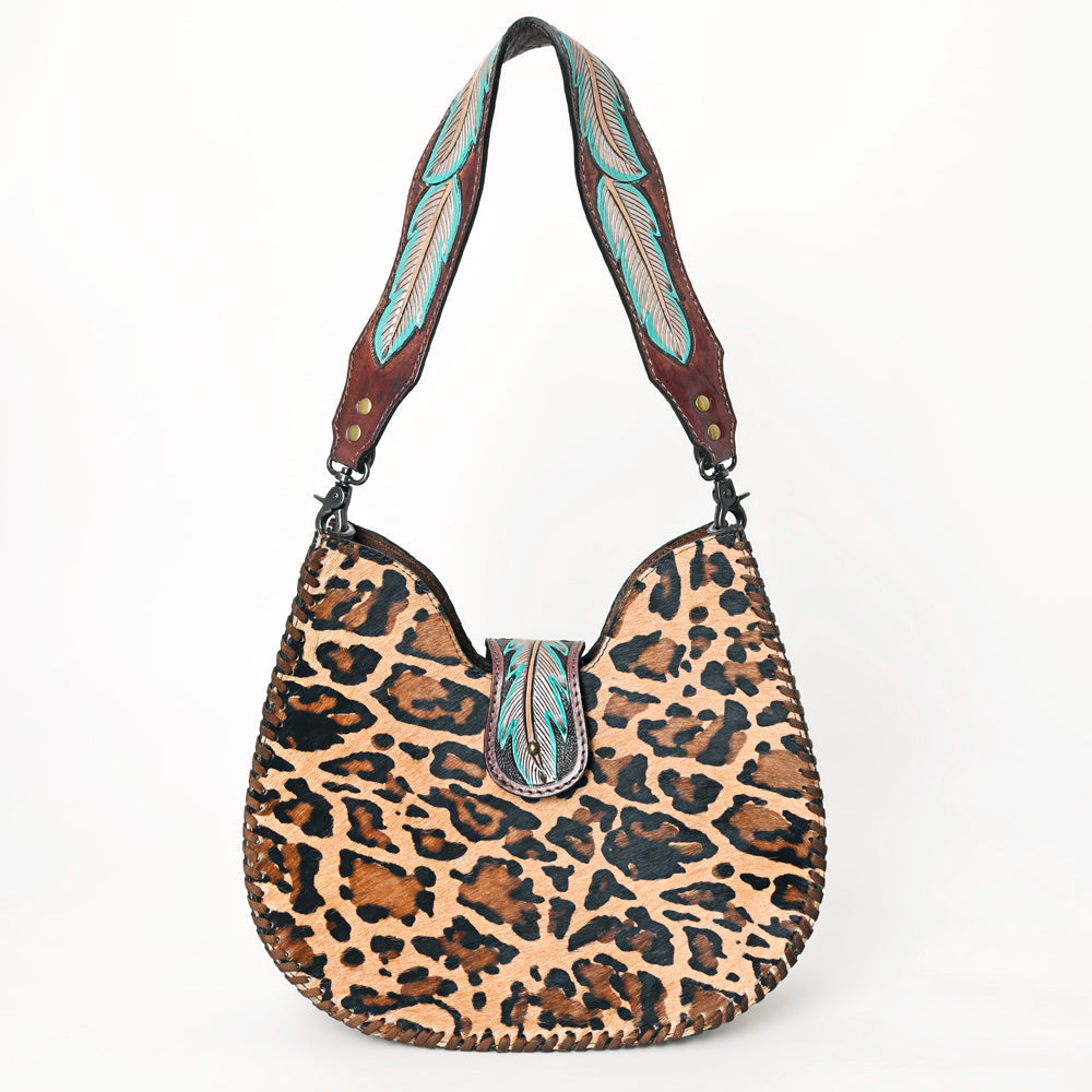American Darling Hobo Hand Tooled Hair-On Genuine Leather
