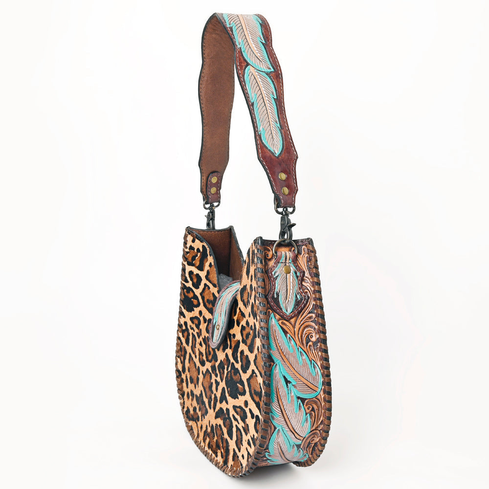 American Darling Hobo Hand Tooled Hair-On Genuine Leather