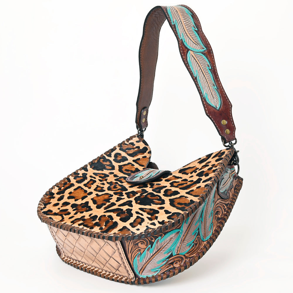 American Darling Hobo Hand Tooled Hair-On Genuine Leather