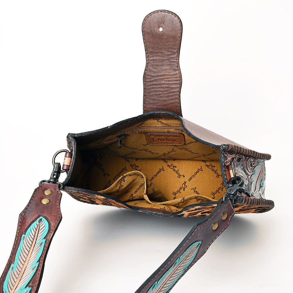 American Darling Hobo Hand Tooled Hair-On Genuine Leather