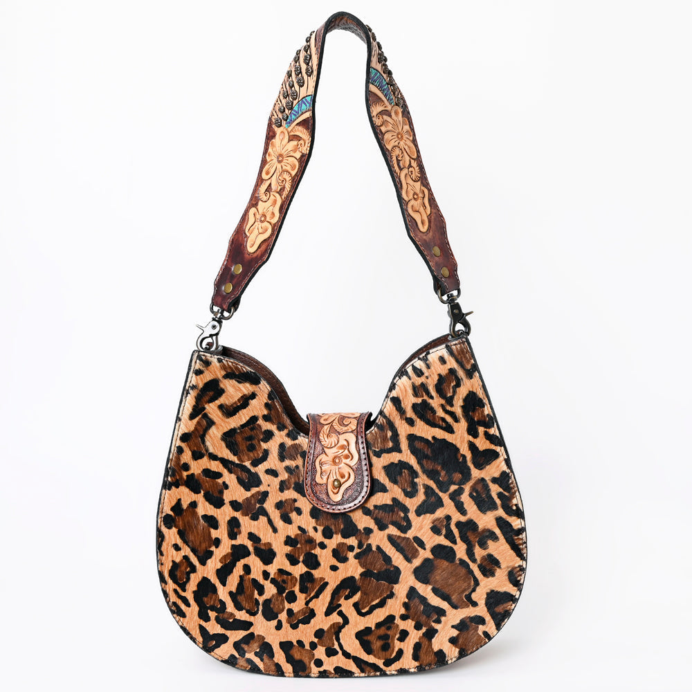 American Darling Hobo Hand Tooled Hair-On Genuine Leather